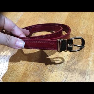 Eel skin belt